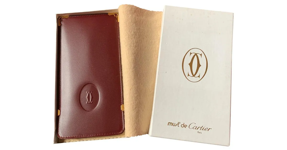 Estuche de gafas Must de Cartier Burdeos 