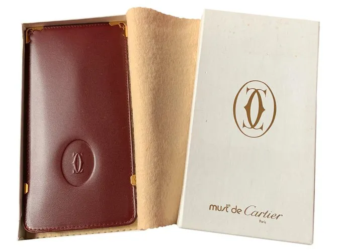 Estuche de gafas Must de Cartier Burdeos 