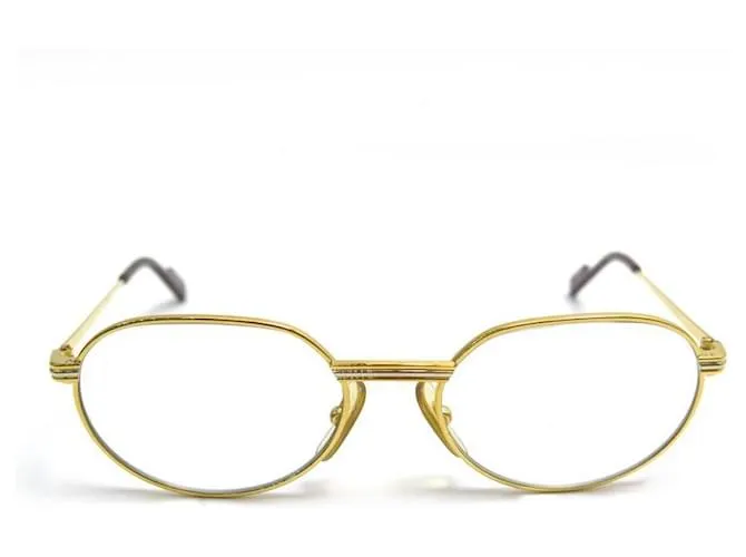GAFAS CARTIER TRINITY DE METAL ORO + ESTUCHE PARA GAFAS DORADAS Dorado 