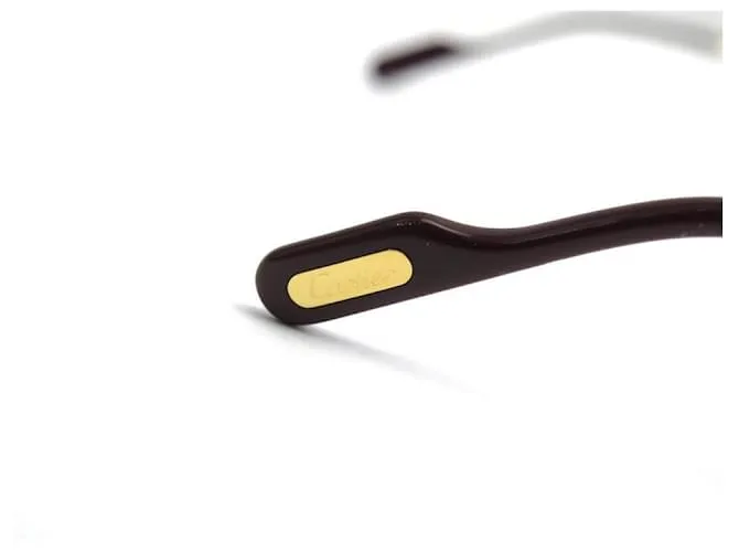 GAFAS CARTIER TRINITY DE METAL ORO + ESTUCHE PARA GAFAS DORADAS Dorado 