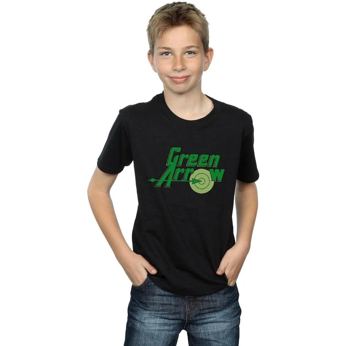 Green Arrow Text Logo