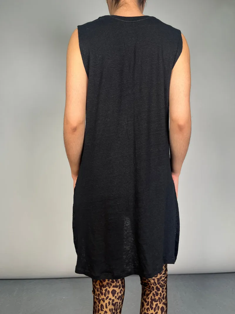 JAZMIN CHEBAR Polera Larga Lino