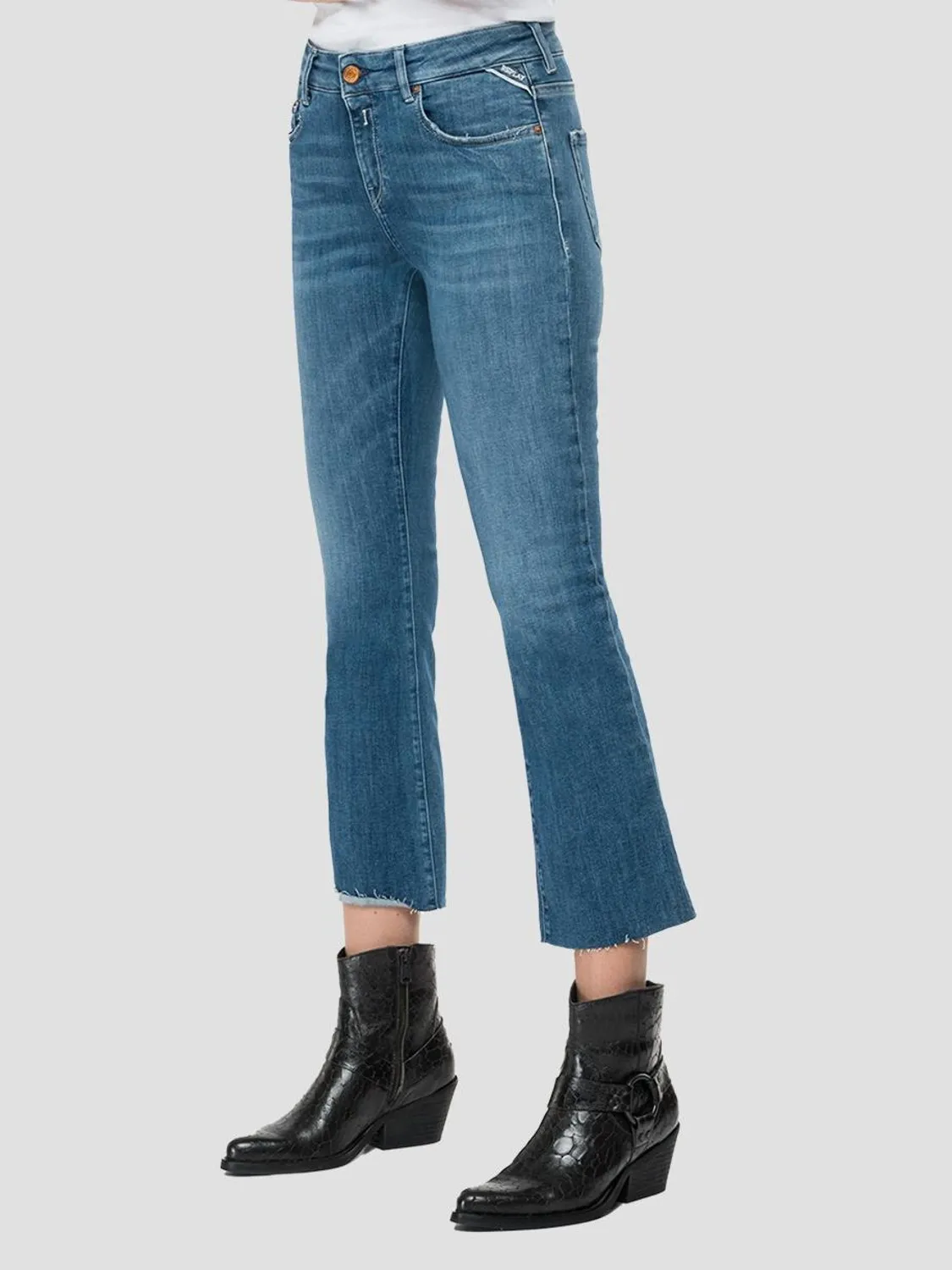 JEANS FLARE CROP BOOTCUT REPLAY