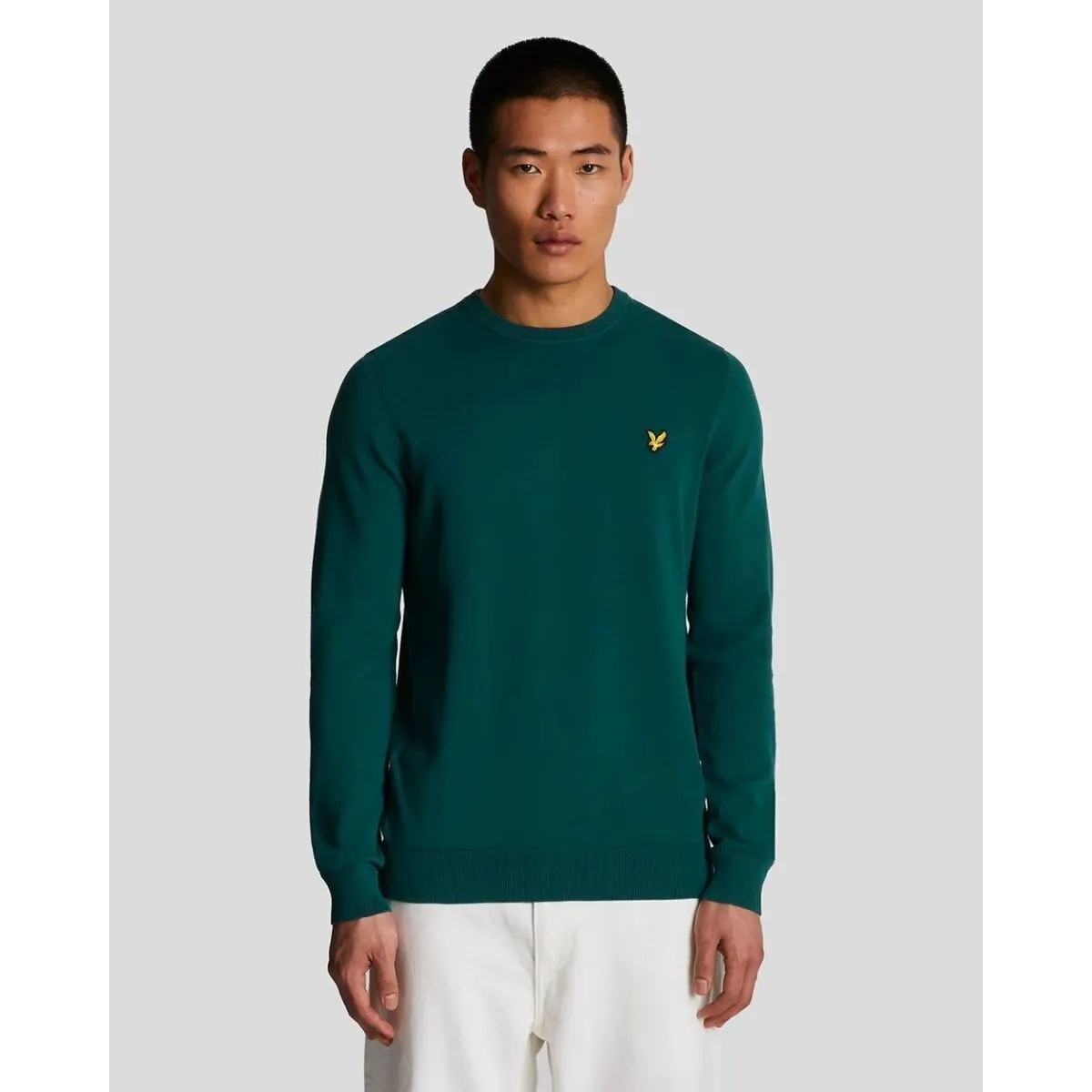 KN821V CREW NECKW746 MALACHITE GREEN