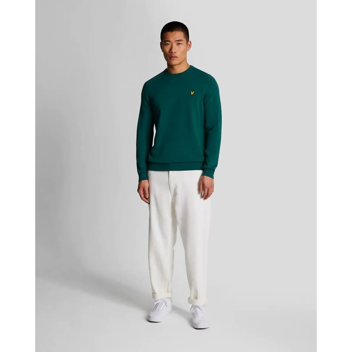 KN821V CREW NECKW746 MALACHITE GREEN