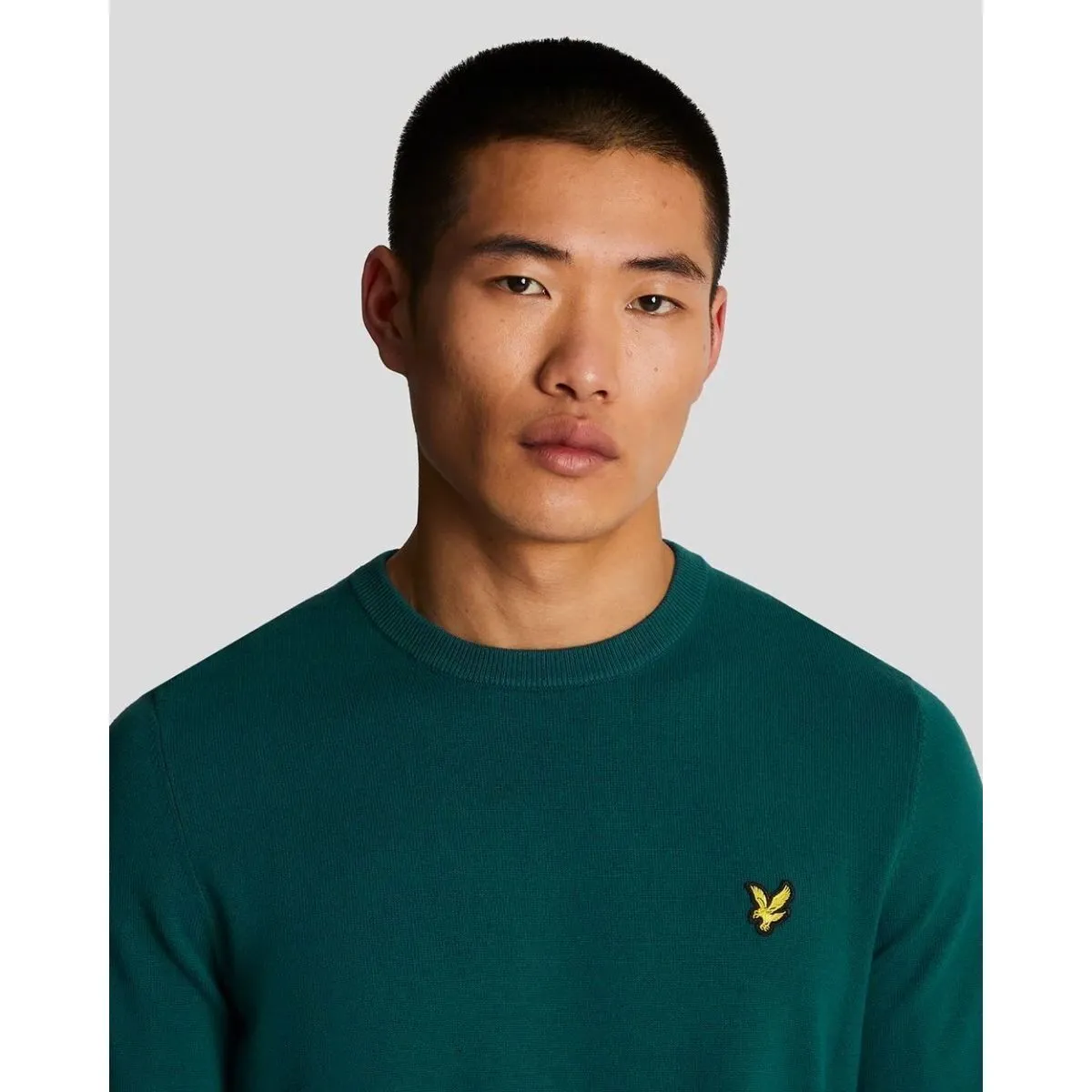 KN821V CREW NECKW746 MALACHITE GREEN