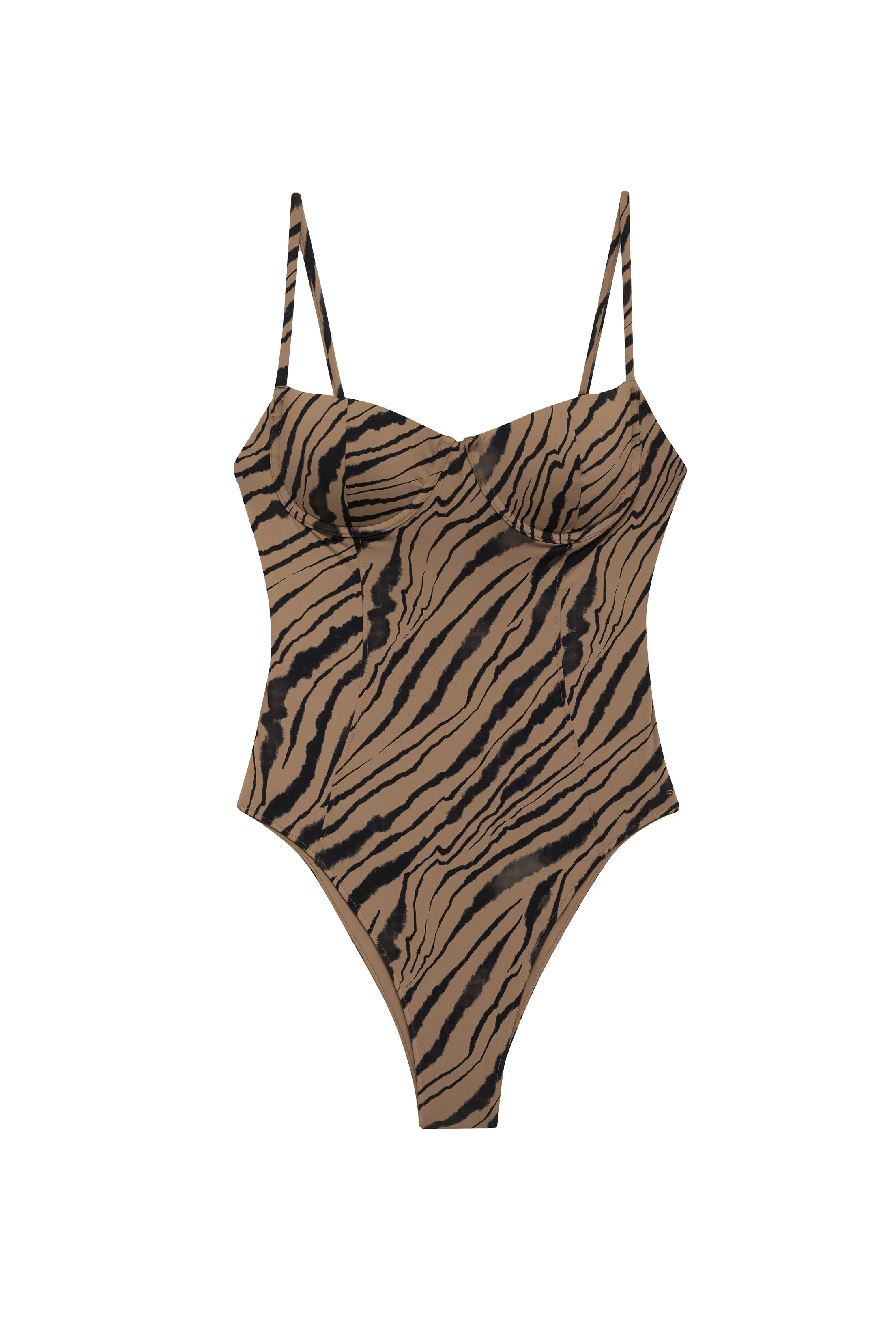 Kyler One Piece in Tiger Shell Print