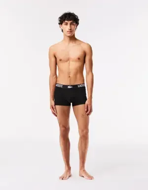 Lacoste Pack de tres calzoncillos de hombre Lacoste en tejido de punto con detalle de la marca