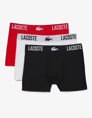 Lacoste Pack de tres calzoncillos de hombre Lacoste en tejido de punto con detalle de la marca