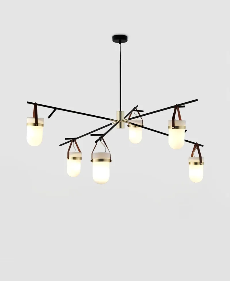 Lampara de Techo Almon 6 Luces AROMAS del Campo