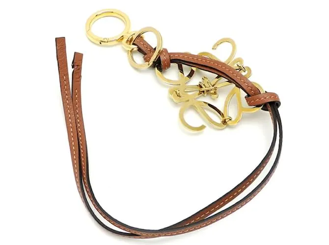 Llavero Anagrama de Loewe Castaño 