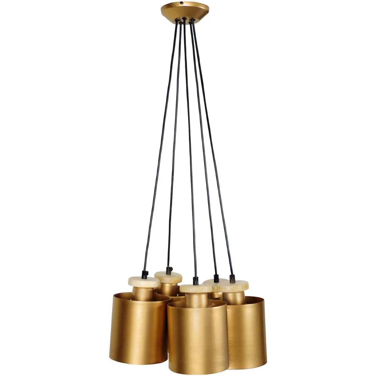 Lámpara de Techo redondo metal oro