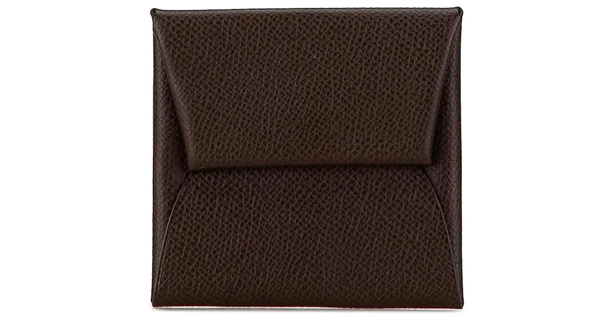 Monedero Bastia en Togo marrón de Hermès Castaño Marrón oscuro 