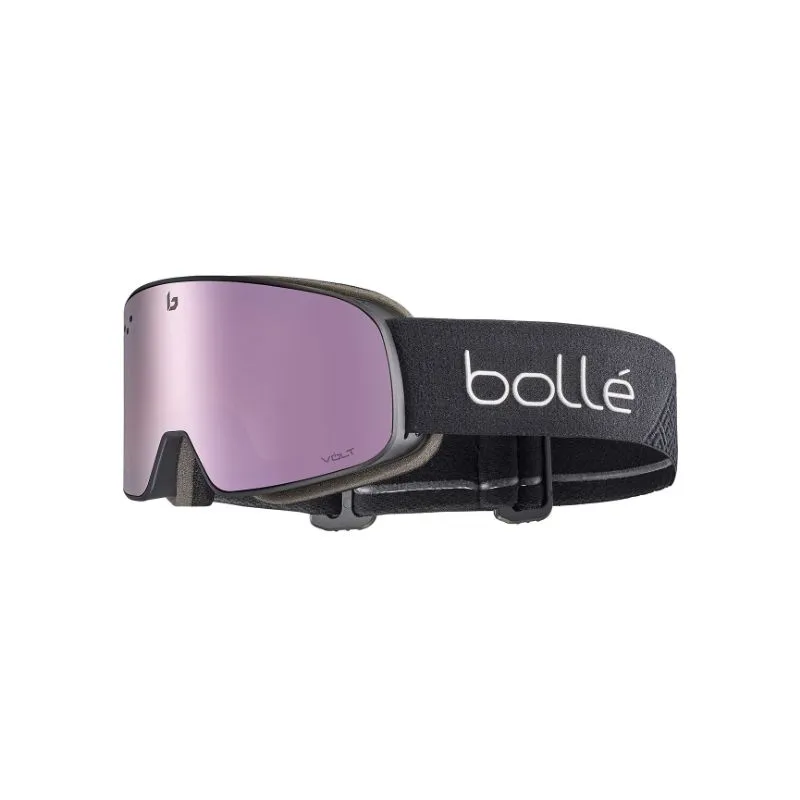 MáSCARA DE ESQUí BOLLé NEVADA SMALL (NEGRO MATE  ROSA VOLTIO) CAT. 2