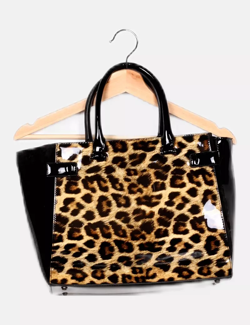 NoName Bolso estampado charol