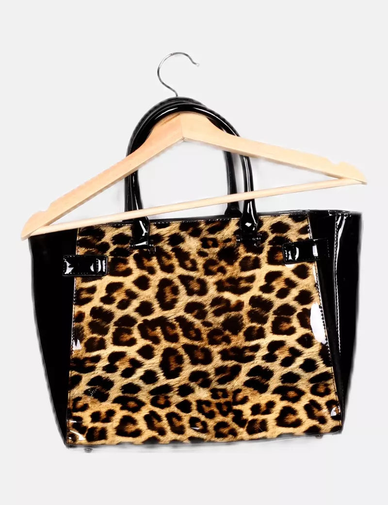 NoName Bolso estampado charol