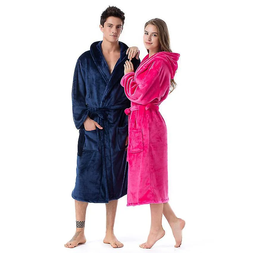 NUMB BATHROBES FOR WOMEN,RESORT HOTEL HOME SPA TERRY ROBE FLEECE ROBE PLUSH LONG HOODED BATHROBEYUJIA