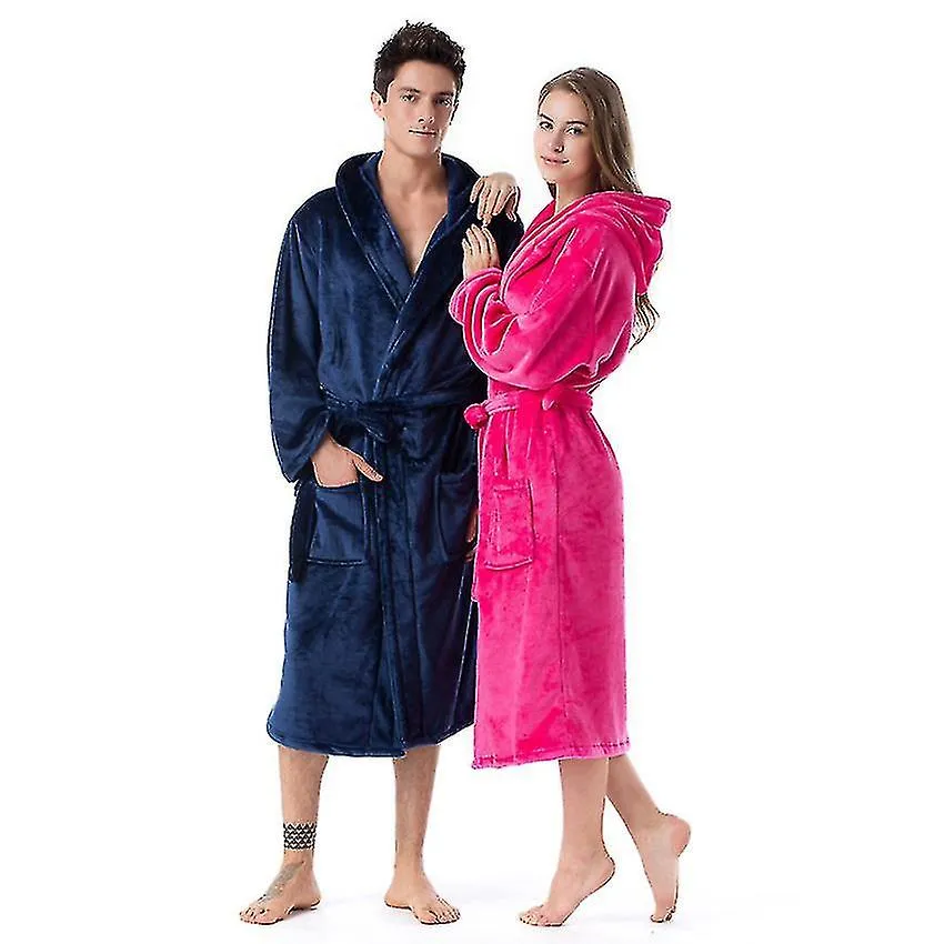 Numb Bathrobes For Women,resort Hotel Home Spa Terry Robe Fleece Robe Plush Long Hooded Bathrobe