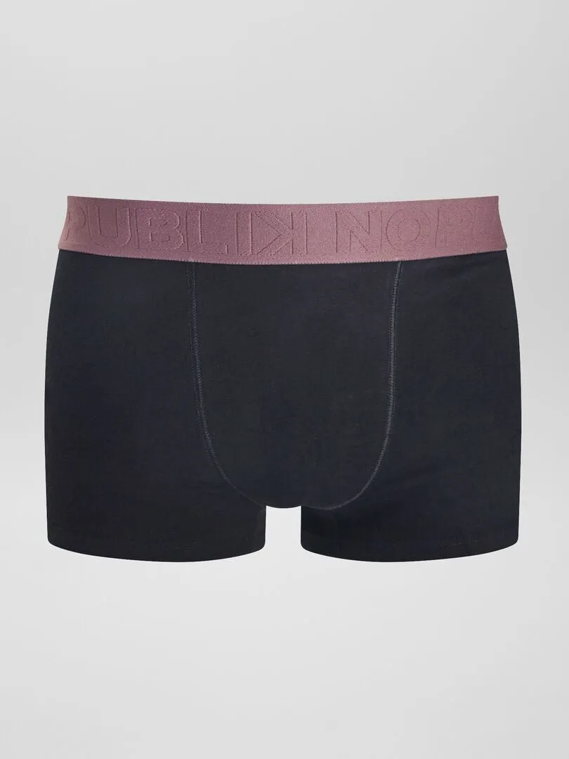 PACK DE 3 BóXERS 'NO PUBLIK'  NEGRO