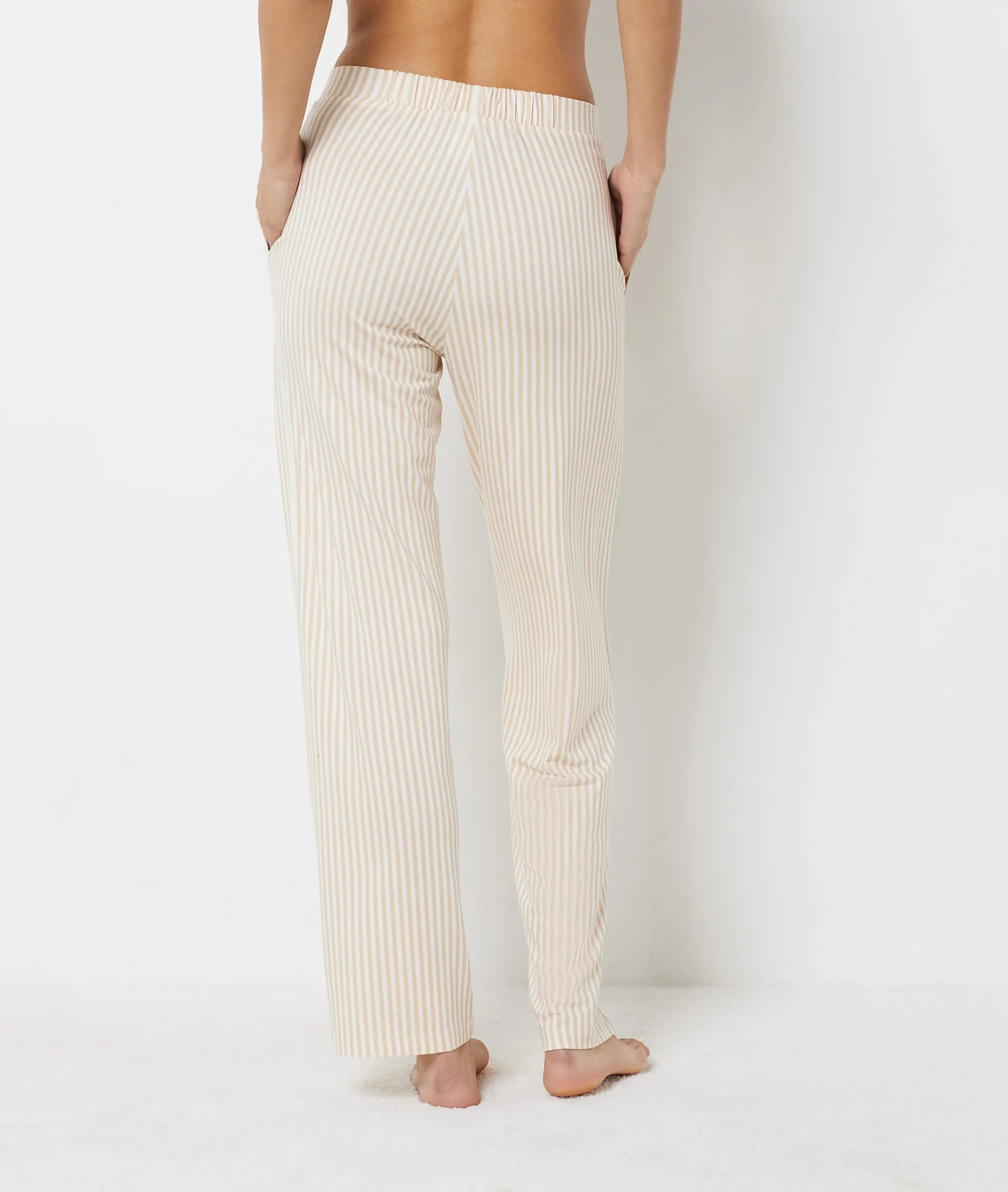 PANTALóN PIJAMA ESTAMPADO DE RAYAS HEIDE BEIGE  ETAM