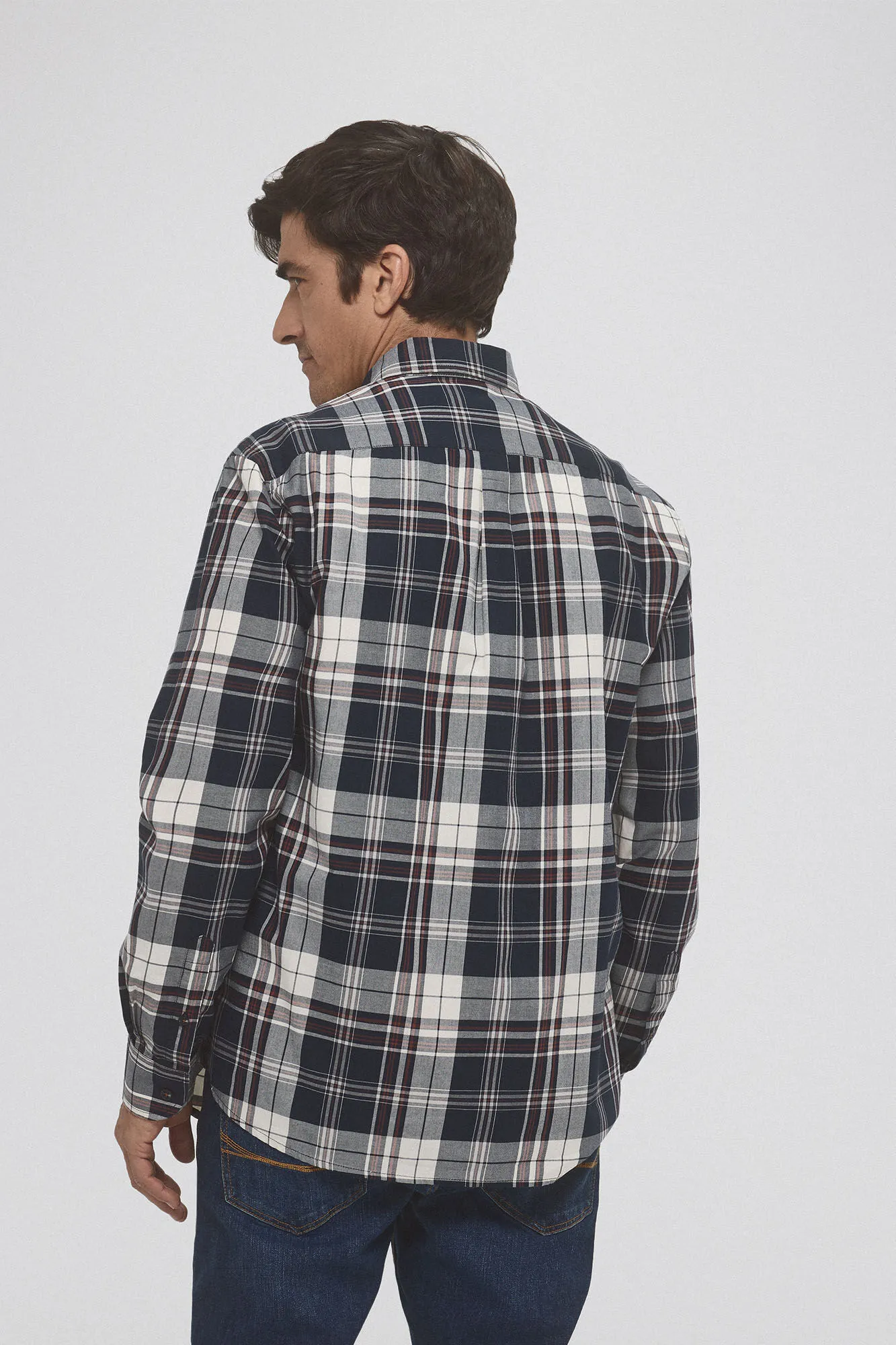 Pedro del Hierro Camisa twill cuadros