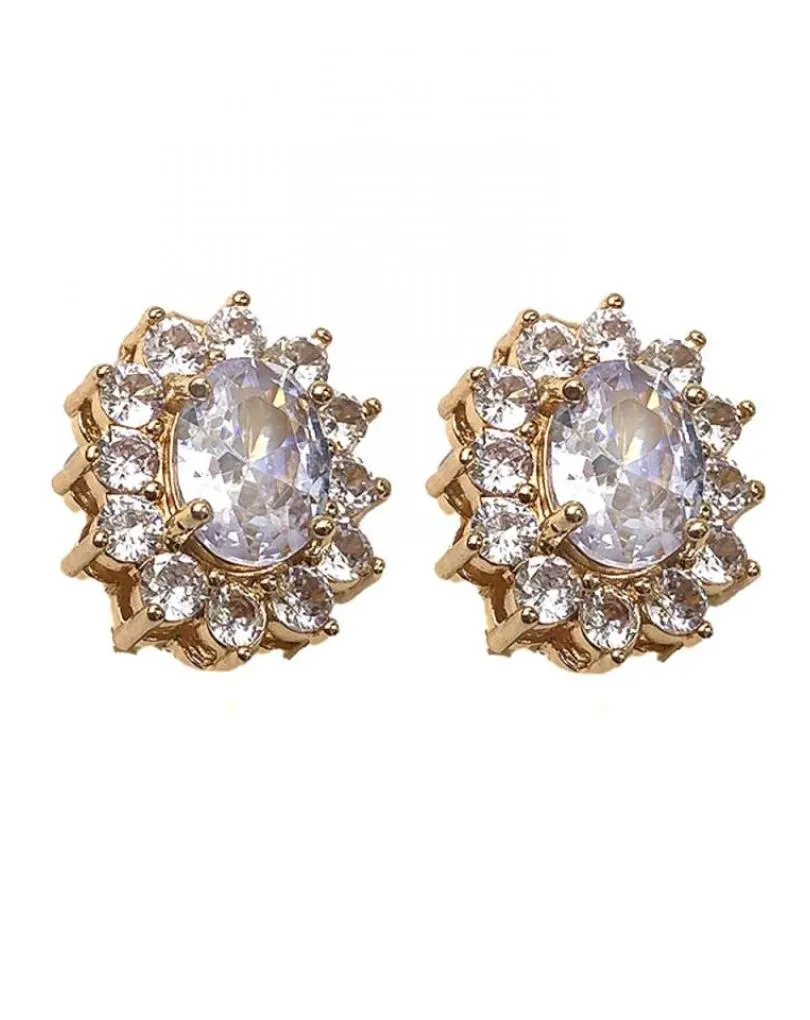 PENDIENTES MUJER DE CLIP DORADOS Y PEQUEÑOS PARA BODAS Y EVENTOS