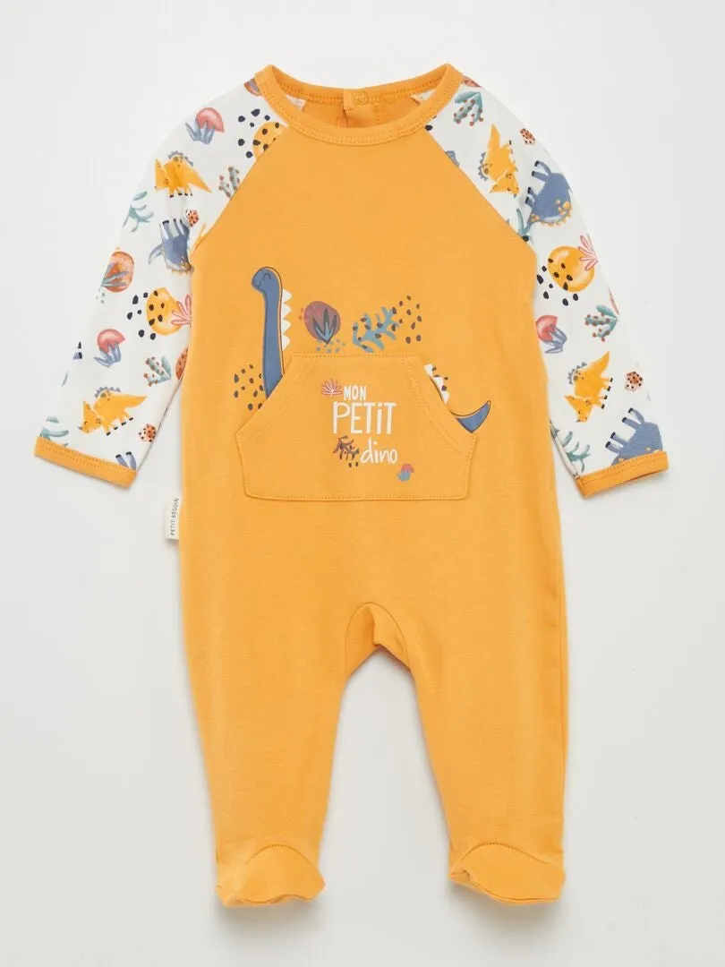 PIJAMA 'DINOSAURIOS'  AMARILLO