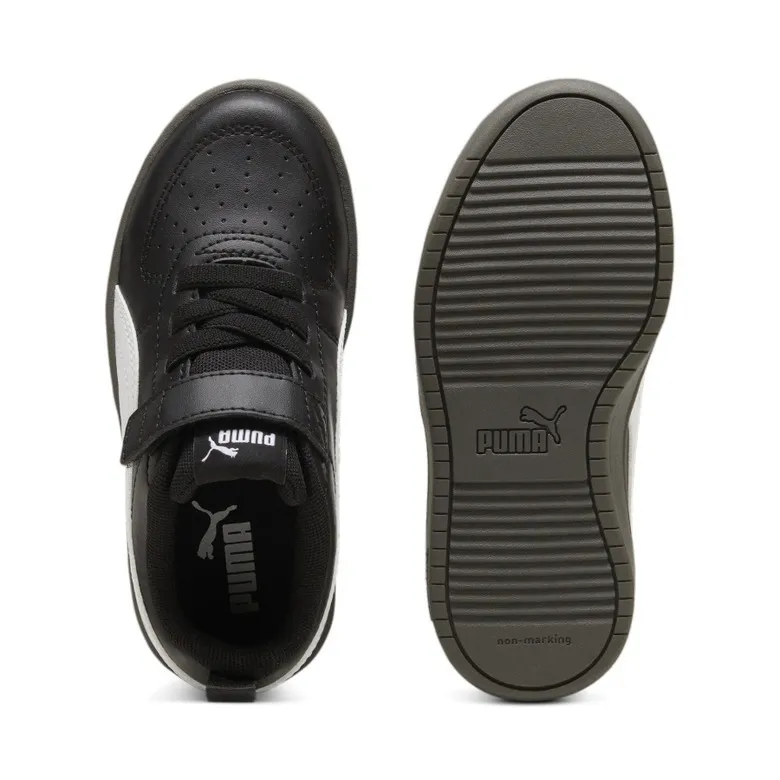 PUMA KIDS RICKIE AC+ PS "BLACKWHITEGUM"