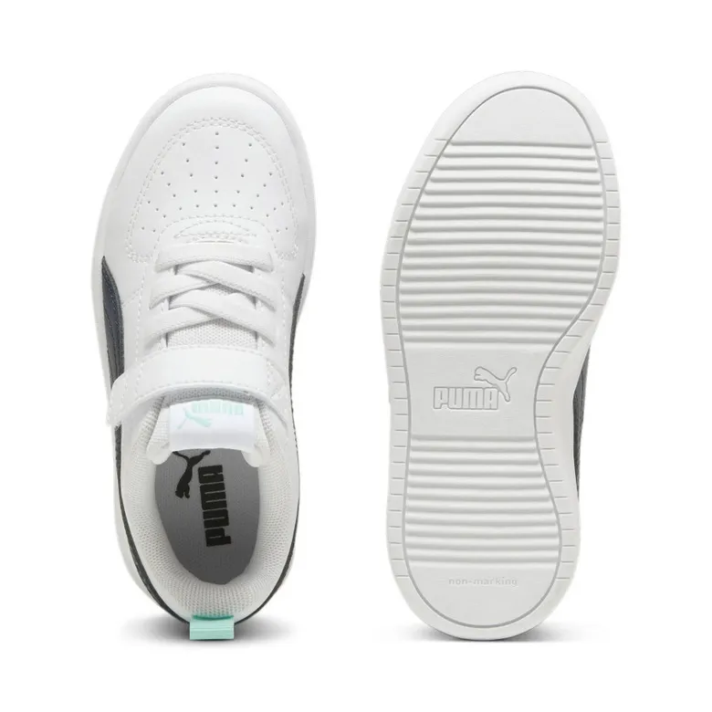 PUMA KIDS RICKIE AC+ PS "WHITENAVYTURQUOISE"