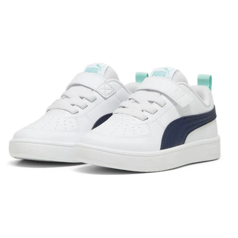 PUMA KIDS RICKIE AC+ PS "WHITENAVYTURQUOISE"
