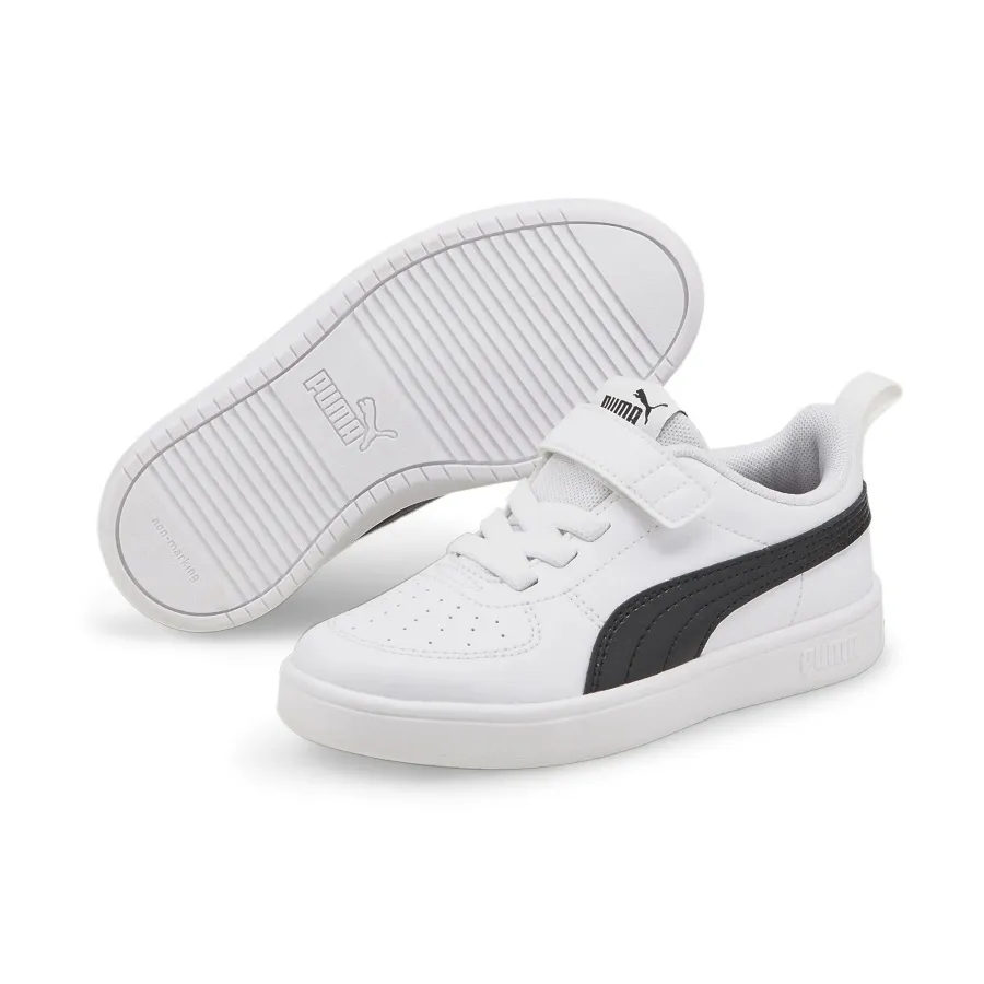 PUMA KIDS RICKIE AC+ PS "WHITE BLACK"
