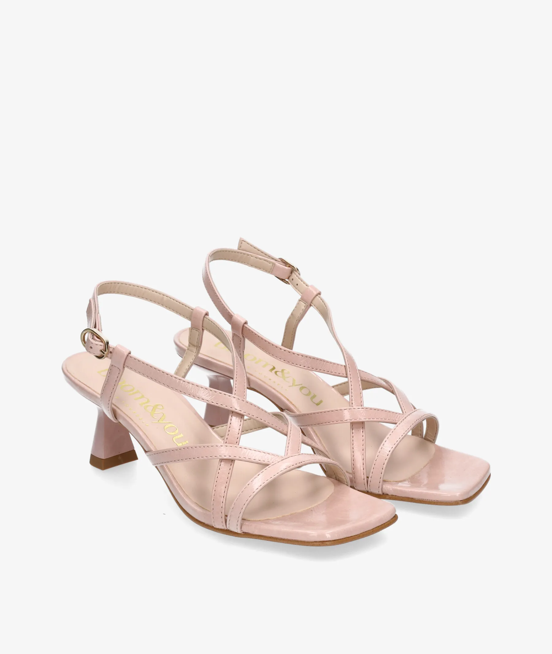 Sandalias bloom&you MELIA en charol nude