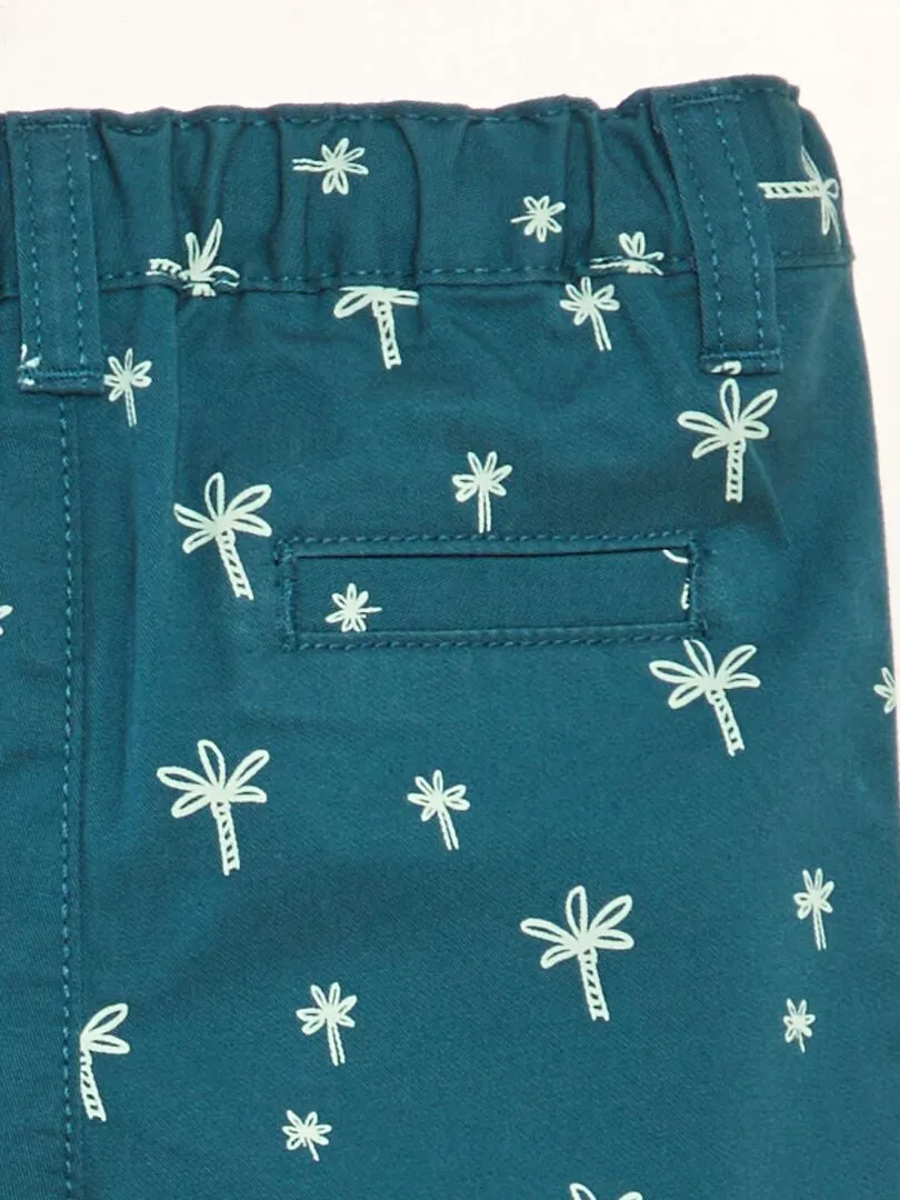 SHORT CHINO DE SARGA  AZUL