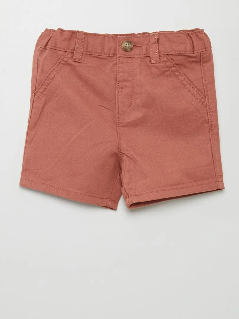 SHORT CHINO DE SARGA  ROSA
