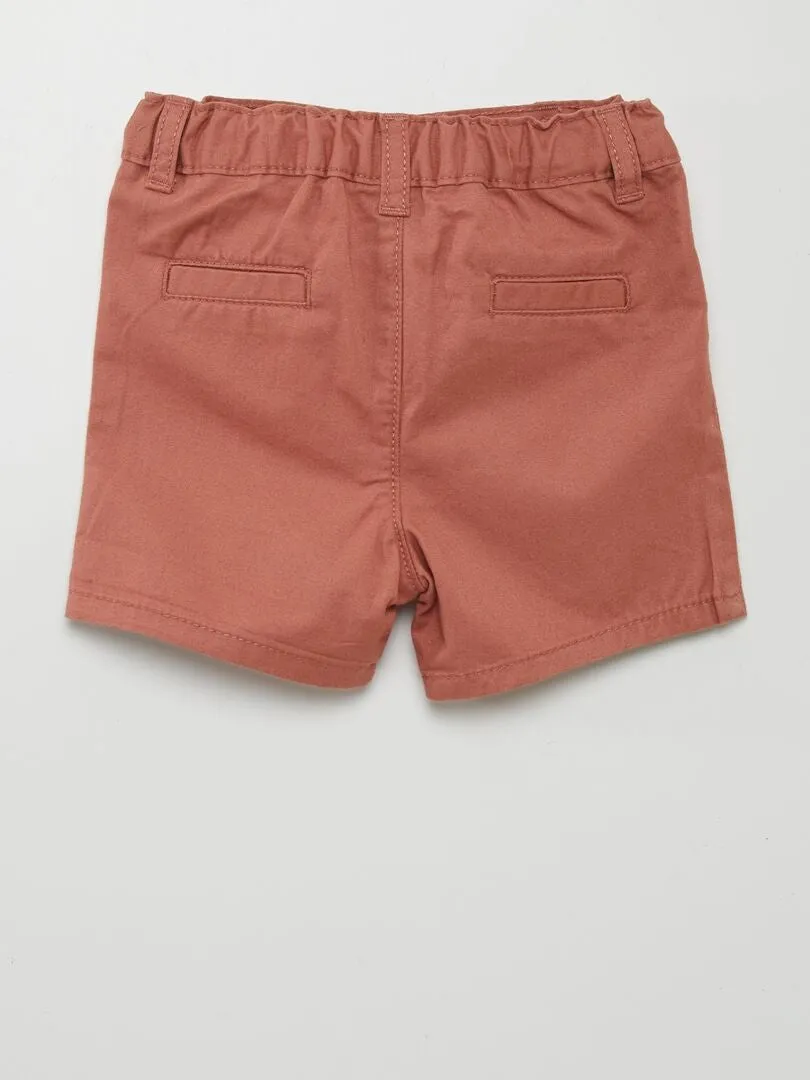 SHORT CHINO DE SARGA  ROSA