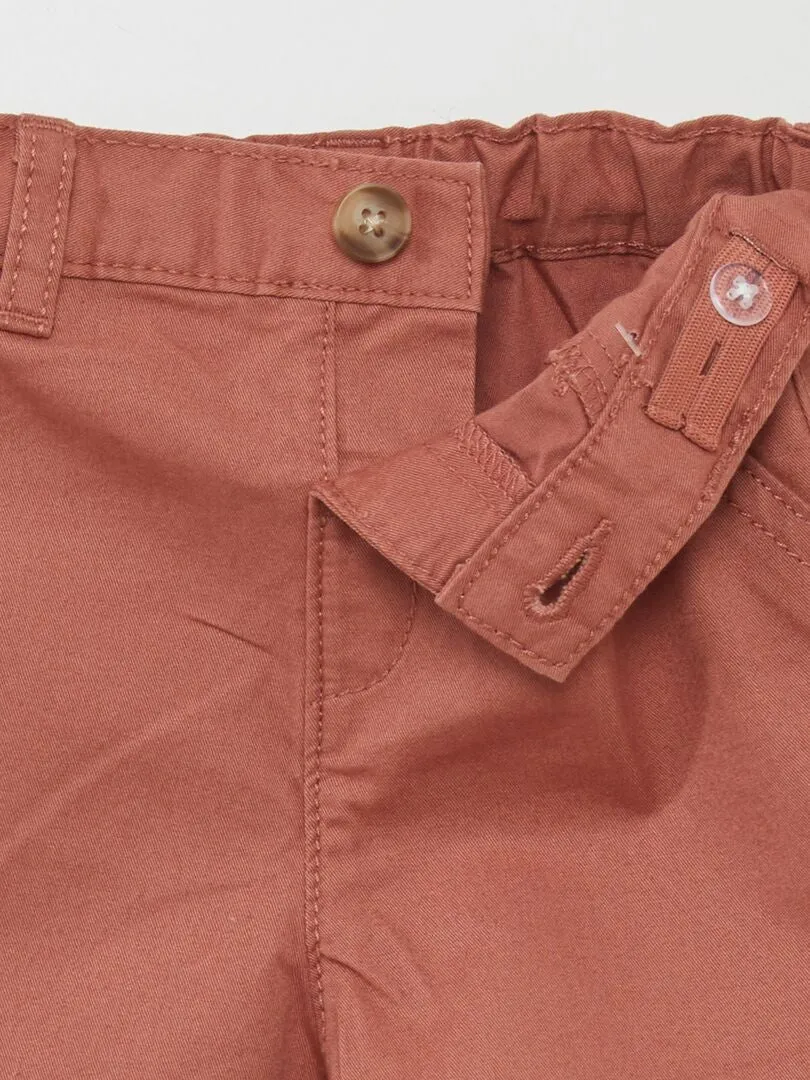 SHORT CHINO DE SARGA  ROSA