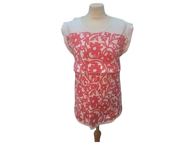 Stella Mc Cartney Stella McCartney para la camiseta de Adidas Blanco Roja 