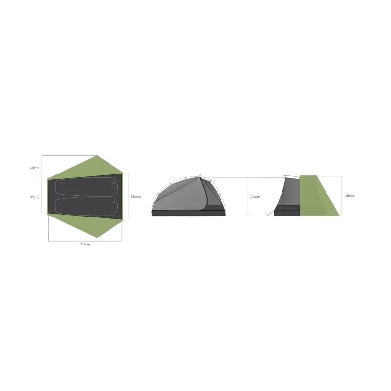 Tienda de campaña para bicicletas Sea to Summit Tente Alto TR2 Bikepack