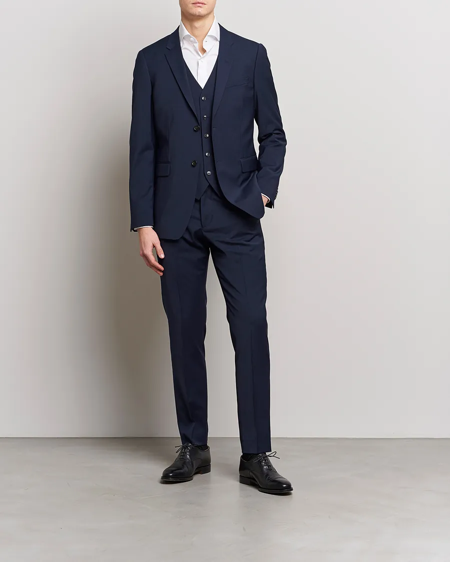 Tiger of Sweden Jerretts Wool Travel Suit Royal Blue