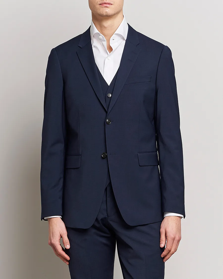 Tiger of Sweden Jerretts Wool Travel Suit Royal Blue