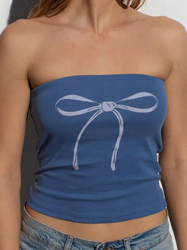 Top bandeau con lazo