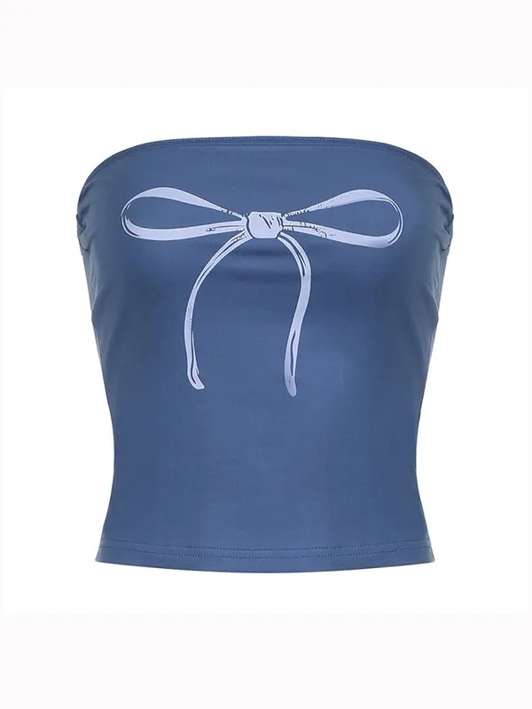 Top bandeau con lazo