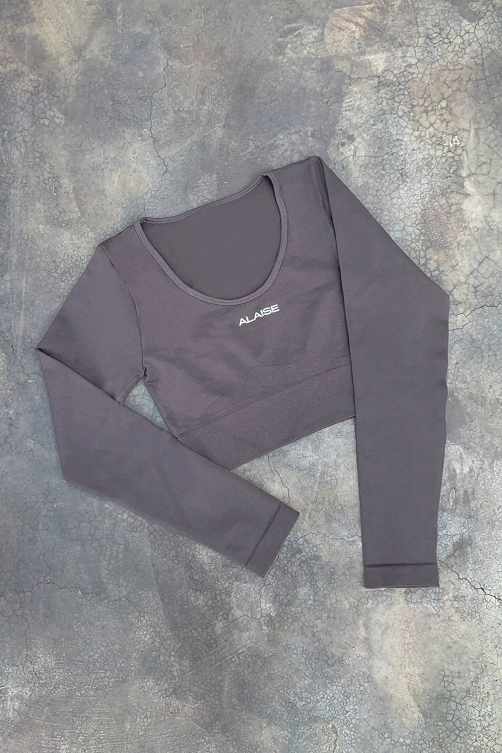 Top Manga Larga Infinity Gris