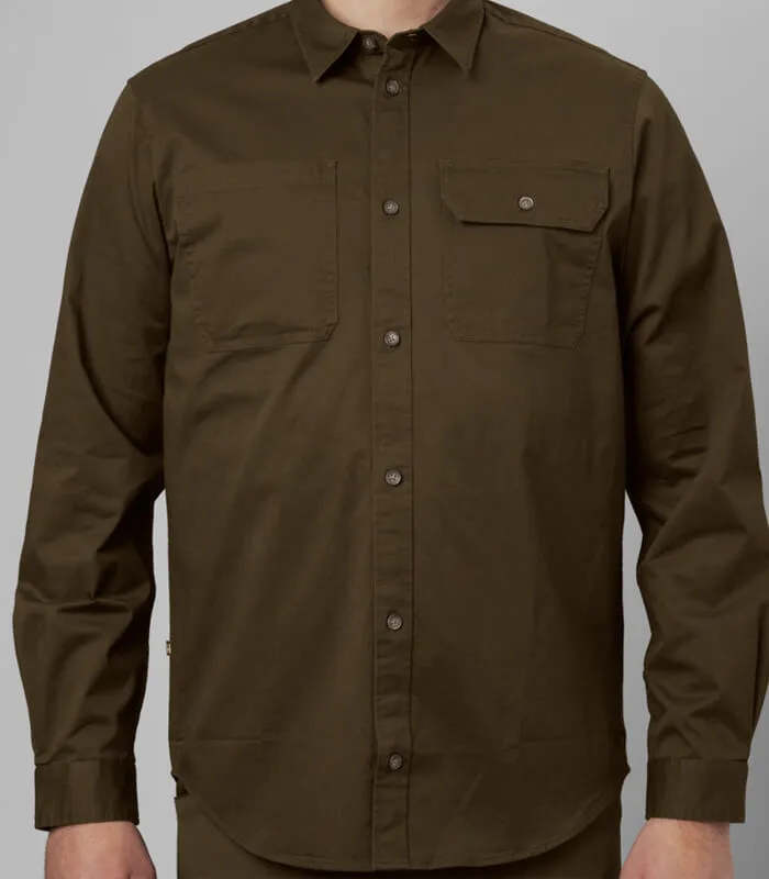 Trym camisa manga larga willow green