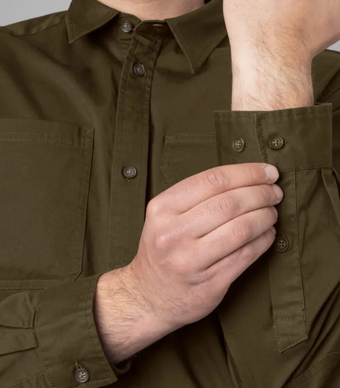 Trym camisa manga larga willow green