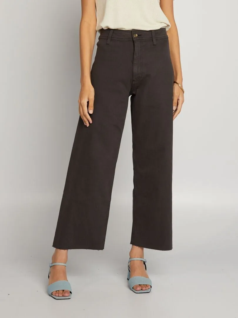 VAQUERO WIDE LEG DE TIRO ALTO  NEGRO