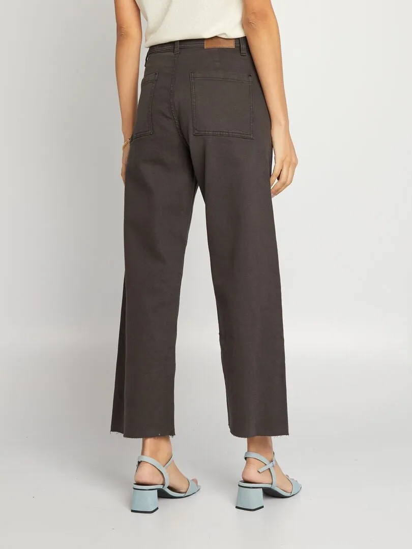VAQUERO WIDE LEG DE TIRO ALTO  NEGRO
