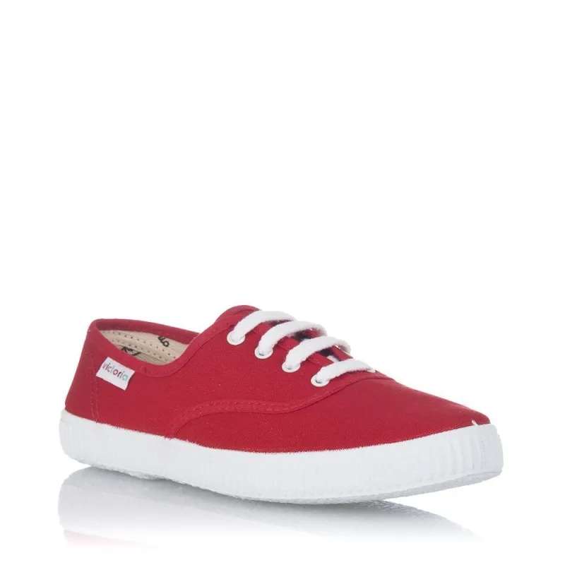 Zapatillas Lona Victoria 106613 Mujer Rojo