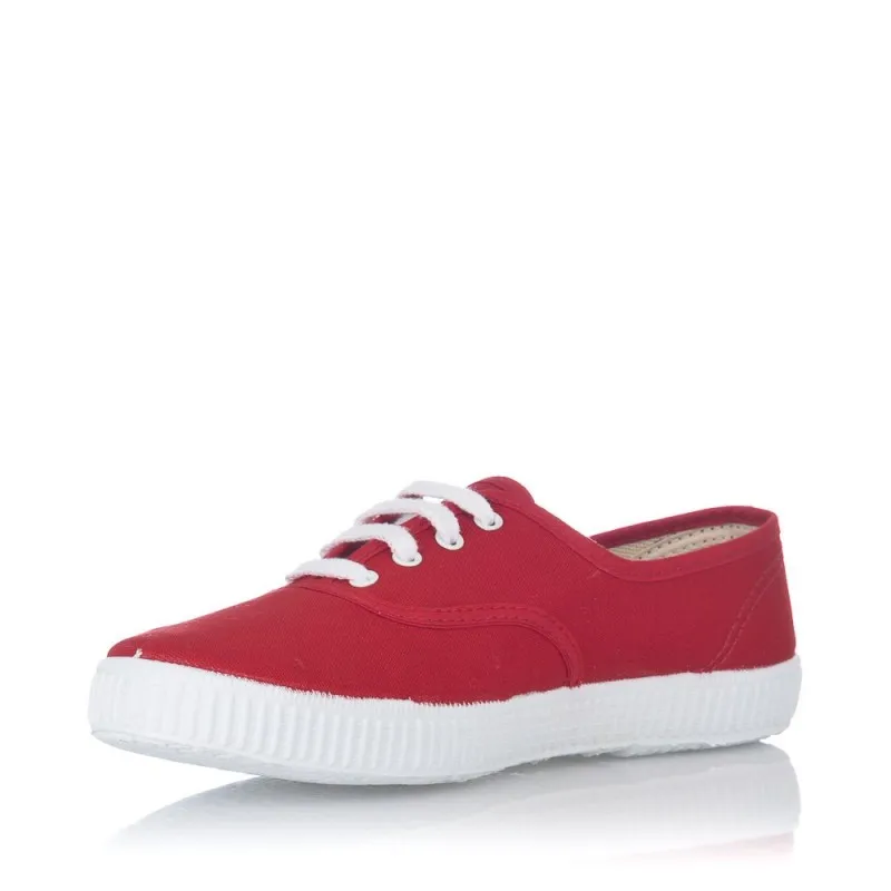 Zapatillas Lona Victoria 106613 Mujer Rojo
