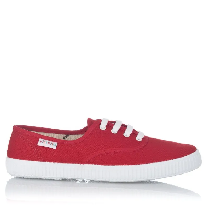Zapatillas Lona Victoria 106613 Mujer Rojo